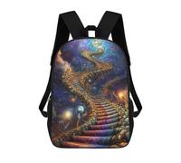 sinyumoney 4Girls To The Unknown Backpack 3D Printed Boy School Backpack Casual Daypack Lightweight Rucksack for Middle School Students 17inch