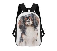 sinyumoney 4Girls Toy Spaniel Portrait Backpack 3D Printed Boy School Backpack Casual Daypack Lightweight Rucksack for Middle School Students 17inch