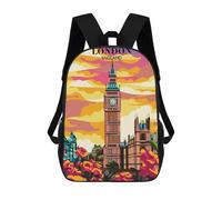 sinyumoney 4Girls Travel Backpack 3D Printed Boy School Backpack Casual Daypack Lightweight Rucksack for Middle School Students 17inch