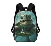 sinyumoney 4Girls Turtle Sea Backpack 3D Printed Boy School Backpack Casual Daypack Lightweight Rucksack for Middle School Students 17inch