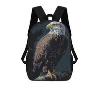 sinyumoney 4Girls Vintage Eagle Backpack 3D Printed Boy School Backpack Casual Daypack Lightweight Rucksack for Middle School Students 17inch