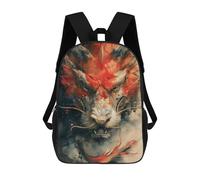 sinyumoney 4Girls Vintage Japanese Dragon Backpack 3D Printed Boy School Backpack Casual Daypack Lightweight Rucksack for Middle School Students 17inch