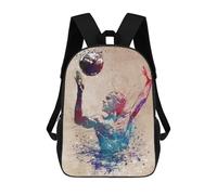 sinyumoney 4Girls Water Polo Sport Backpack 3D Printed Boy School Backpack Casual Daypack Lightweight Rucksack for Middle School Students 17inch