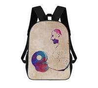 sinyumoney 4Girls Weightlifting Backpack 3D Printed Boy School Backpack Casual Daypack Lightweight Rucksack for Middle School Students 17inch