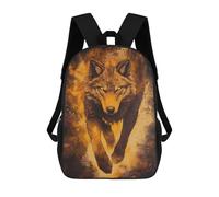sinyumoney 4Girls Wolf of Ember Backpack 3D Printed Boy School Backpack Casual Daypack Lightweight Rucksack for Middle School Students 17inch
