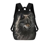 sinyumoney 4Girls Wolf Spirit Portrait -1 Backpack 3D Printed Boy School Backpack Casual Daypack Lightweight Rucksack for Middle School Students 17inch