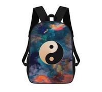 sinyumoney 4Girls Yinyang Spirit Backpack 3D Printed Boy School Backpack Casual Daypack Lightweight Rucksack for Middle School Students 17inch