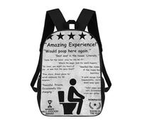 sinyumoney 5 Stars Bathroom - Toilet Review Rucksack Water Resistant Travel Backpack Computer Bag for Men, Women & Teenage Boys 17inch