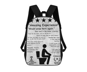 sinyumoney 5 Stars Bathroom - Toilet Review Rucksack Water Resistant Travel Backpack Computer Bag for Men, Women & Teenage Boys 17inch