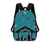 sinyumoney 70 Holy Night 70 Children's Backpacks School Backpack 3D Printed Backpack for Kids Travel Rucksacks Book Bags Kids School Bag 17inch