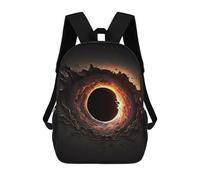 sinyumoney A Black Hole Backpack, Children's Backpack, Student School Bag Bookbag Rucksack, 3D Printed School Bag for Boys Girls 17inch