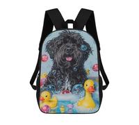 sinyumoney A Bouvier Des Flandres Dog Kids Backpack, Kids School Bag 3D Printed School Backpacks for Boys And Teenager School Students 17inch