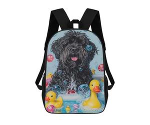sinyumoney A Bouvier Des Flandres Dog School Backpack Rucksack Casual Daypacks School Work Travel Bag for Camping Outdoor Adventures And Daily Travel 17inch