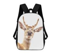 sinyumoney A Deer Taking A Selfie Backpack School Bag Lightweight Airport College Students Back Pack for Men, Women & Teenage Boys 17inch