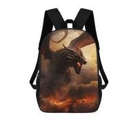 sinyumoney A Dragon Wreaking Havoc School Backpack for Girls Backpack Water Repellent Casual Daypack Lightweight Rucksack Boy Girl School Backpack 17inch