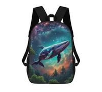 sinyumoney A Fabulous Whale Flies Backpack School Bag Travel College Rucksack Backpacks for Men, Women & Teenage Boys 17inch
