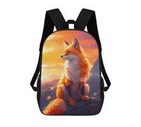 sinyumoney A Fox Enjoying The View Rucksack Water Resistant School Bag Business Backpack for Men, Women & Teenage Boys 17inch