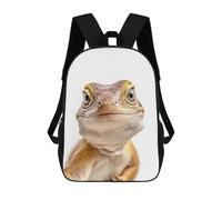 sinyumoney A Lizard Taking A Selfie School Bags Daypacks Business Backpack Water Resistant Bookbag for Boys/Girls/Teenagers 17inch