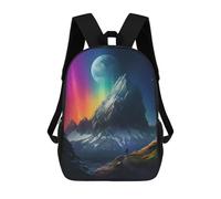 sinyumoney A Man Standing On Mountain School Bags Large Lightweight Casual Backpack- Perfect for Travel, Work And Daily Use 17inch