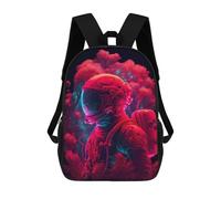 sinyumoney A New World Backpacks Kids School Backpack Fashion School Bag 3D Printed School Bag for Boys Elementary And Middle School Students 17inch