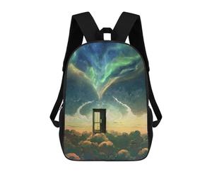 sinyumoney A Place in The Heaven Children's Backpacks School 3D Printed Bag Bookbag for Kids Travel Rucksacks Boy Girl Book Bags Kids School Bag 17inch