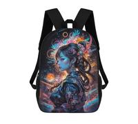 sinyumoney A Portrait in Vibrant Hues School Bags Large Water Resistant Laptop Backpack - Perfect for Travel, Work And Daily Use 17inch