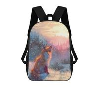 sinyumoney A Winters Sun School Backpack for Girls 17inch Casual Daypack Lightweight Rucksack Boy Girl Backpack for Middle School Students