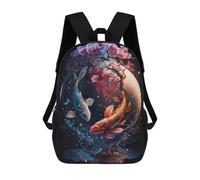 sinyumoney A Yin And Yang Journey V2 Rucksack High Secondary School Bags Casual Backpack for Girls Boys Teenage 17inch