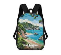 sinyumoney Abel Tasman National Park Backpack School Lightweight Casual Daypack School Backpacks for Men, Women & Teenage Boys 17inch