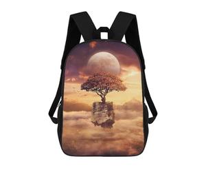 sinyumoney Above The Clouds 3D Printed Children's School Backpack for Kids High Capacity Travel Rucksacks Book Bags Kids School Bag Back Pack 17inch