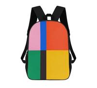 sinyumoney Abstract And Conceptual 5 3D Printed Kids Backpacks Boys Fashion School Bag Travel Backpacks School Bags for Boys Elementary School Students 17inch