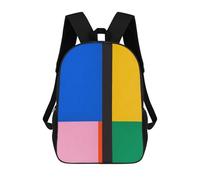 sinyumoney Abstract And Conceptual 6 Children's Backpack, 3D Printed School Backpack, Backpack for Boys Girls, Adjustable School Bag for Primary School 17inch