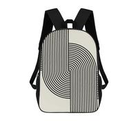 sinyumoney Abstract And Geometric 13 Backpack School Rucksack Casual Daypacks School Work Travel Bag for Men/Women 17inch