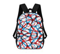sinyumoney Abstract Bands 01 Backpack 3D Printed Kids School Backpack High Capacity Travel Backpacks Book Bags Kids Backpack 17inch