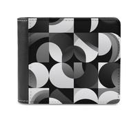 sinyumoney Abstract Black White Pattern 3D Print Clutch Purse Coin Pocket ID Slots Note Section Soft Convenient Wallets Craftsmanship Gifts 11.7cm*9.5cm