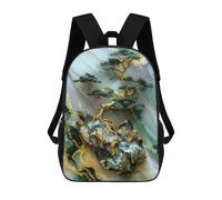 sinyumoney Abstract Bonsai Tree Backpacks Kids School Backpack School Bag 3D Printed School Bag for Boys Elementary And Middle School Students 17inch