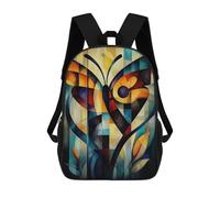 sinyumoney Abstract Butterfly Art - Geometric Nature Design in Bold Colors Backpack School Lightweight Casual Daypack School Backpacks for Men, Women & Teenage Boys 17inch