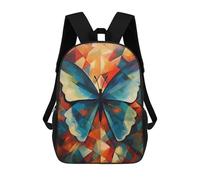 sinyumoney Abstract Butterfly Artwork Backpack School Bag Daypacks Business Backpack Water Resistant Bookbag for Men/Women 17inch