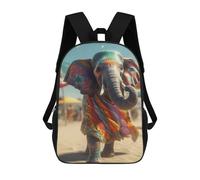 sinyumoney Abstract Elephant Backpack School Bag Daypacks Business Backpack Water Resistant Bookbag for Men/Women 17inch