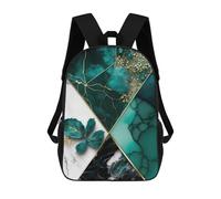 sinyumoney Abstract Geometric Floral School Backpack Computer Rucksack for School/Work/Travel for Girl, Teen Girls 17inch