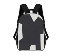 sinyumoney Abstract Geometric Shape Backpack School Bag Large Water Resistant Laptop Backpack for Girls Boys Teenage 17inch