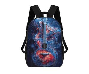 sinyumoney Abstract Guitar Art Rucksack Lightweight Casual Daypack School Backpacks- Perfect for Travel, Work And Daily Use 17inch