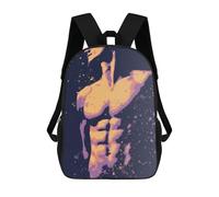 sinyumoney Abstract Human Form Painting Backpack Cartoon Plush Bag, 3D Backpack for Kids School Bag Birthday Gift Idea for Boys And Girls 17inch