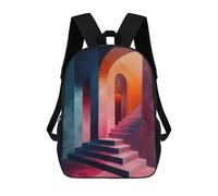 sinyumoney Abstract Interior Rucksack Fashion Stationery Backpack Waterproof Casual Daypacks for Men/Women 17inch
