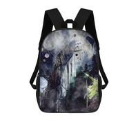 sinyumoney Abstract Landscape Painting Backpack School Bag Water Resistant Travel Backpack Computer Bag for Girls Boys Teenage 17inch