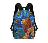 sinyumoney Abstract Lion Art School Backpack Work Business College School for School/Work/Travel 17inch