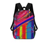 sinyumoney Abstract Moder Strokes School Bags Work Laptop Backpack Rucksack Bag for Camping Outdoor Adventures And Daily Travel 17inch