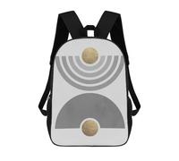 sinyumoney Abstract Modern Art 8 Backpack 3D Printed Kids School Backpack High Capacity Travel Backpacks Book Bags Kids Backpack 17inch