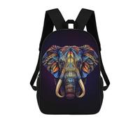 sinyumoney Abstract Ornate Elephant School Backpack Water Resistant School Bag Business Backpack for Girls Boys Teenage 17inch