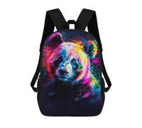 sinyumoney Abstract Panda Daypack Casual Backpacks School Bag For Girls Boys High College Teenagers Rucksack Men Women Travel Laptop Rucksack College Bookbag 17inch